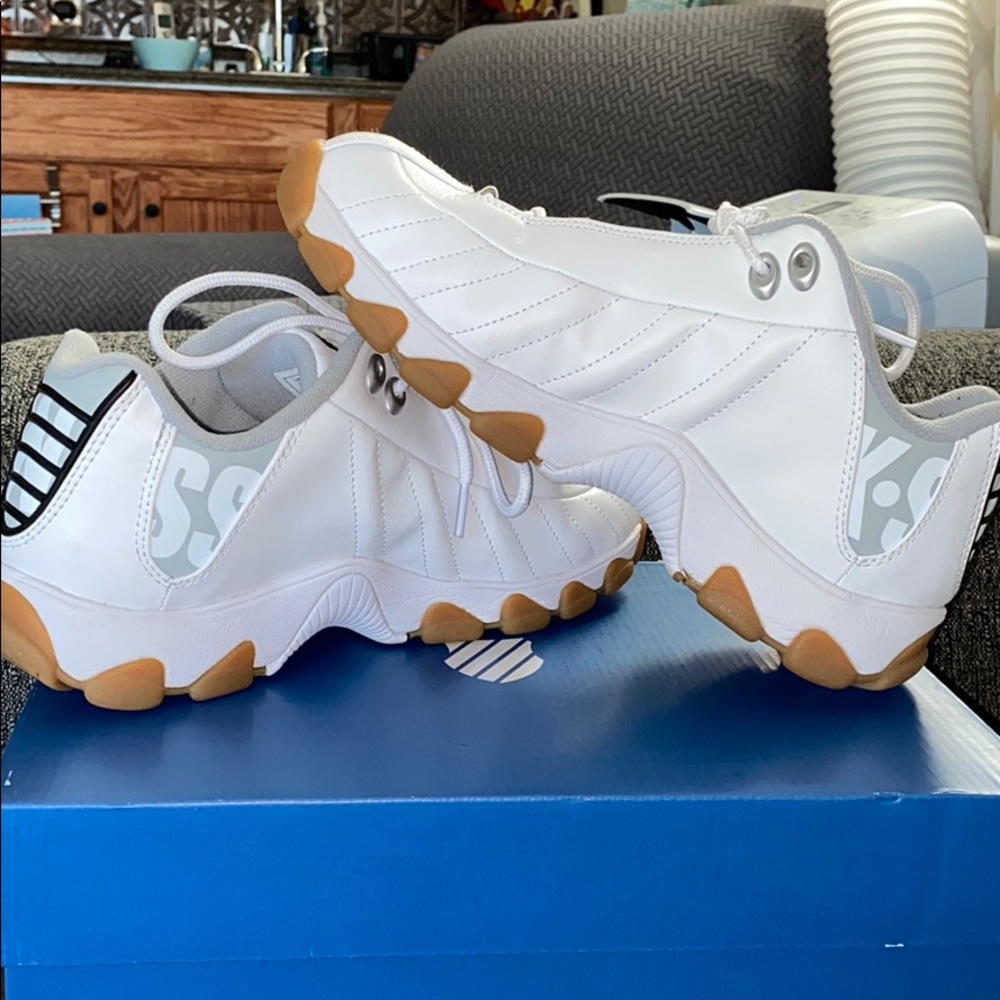 Mens White K Swiss Shoes